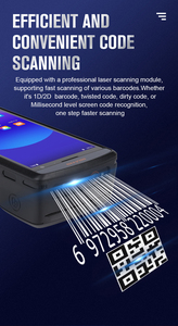 Phải-có điện thoại di động công nghiệp PDA <span class=keywords><strong>Android</strong></span> 11 thu thập dữ liệu với máy quét mã vạch máy in nhãn cho siêu thị sử dụng - Product Image 4