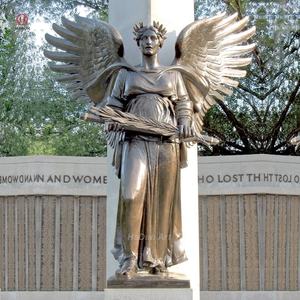 รูปปั้นเทวดาผู้พิทักษ์มีปีกสีบรอนซ์รูปงูแฟนตาซีหกชิ้นทำจากทองสัมฤทธิ์ - Product Image 6