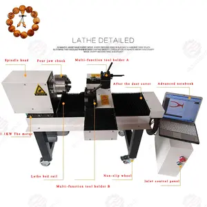 New condition Wood Turning Lathe CNC conroled mini woodworking lathe