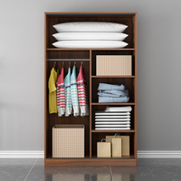 Muebles de dormitorio: Armario de madera con puertas correderas, moderno y sencillo, venta al por mayor de fábrica, armario con puertas correderas, ropero con puertas correderas.