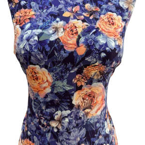 ผ้ายืด4ทางผ้า92% โพลี8% สแปนเด็กซ์กว้าง150ซม. น้ำหนัก71 GSM พิมพ์ดิจิตอล - Product Image 1