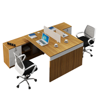 Ensemble de tables de bureau modulaires, design moderne, bureau de personnel convertible, poste de travail en cubique, mobilier de bureau commercial, bureau de travail