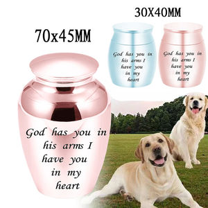 Urne de crémation en acier inoxydable pour animaux de compagnie, souvenir de cendres humaines, petit pot commémoratif commémoratif, accepter la personnalisation-je vous ai dans mon cœur - Product Image 6