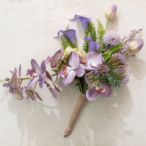 CallaFloral Ramo de Orquídeas Phalaenopsis Artificiales de Plástico PU y Goma Suave para Decoración del Hogar y Accesorios de Boda CF02049 - Product Image 3