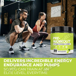 Vitahealthy OEM/ODM Etichetta Privata, Polvere Energetica <span class=keywords><strong>Pre</strong></span>-Allenamento Pura e Naturale al Gusto di Mela, Integratore in Polvere per Adulti - Product Image 6