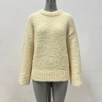 Pull en maille plate pour femme Li Boucle, OEM & ODM, haute qualité, pull épais, automne et hiver, pull décontracté