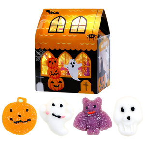 Bonbons d'Halloween <span class=keywords><strong>en</strong></span> gros, fudge aux fruits, forme <span class=keywords><strong>de</strong></span> dessin animé, <span class=keywords><strong>en</strong></span> boîte, cadeau pour enfants, collation amusante à partager, <span class=keywords><strong>11g</strong></span>, 20 pièces - Product Image 1