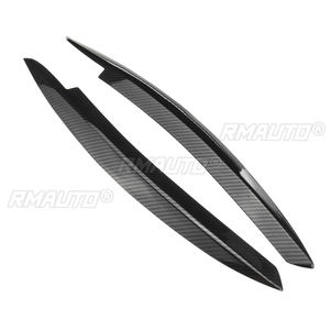 Paire de garnitures de phares avant aspect carbone/noir brillant pour VW GOLF MK6 GTI R 2008 2009 2010 2011-2013 pour GTI GTR GTD - Product Image 2