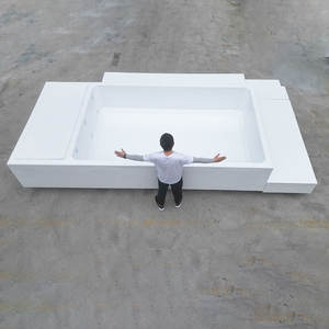 สระว่ายน้ำบ้านสวนใช้วัสดุไฟเบอร์กลาสคุณภาพสูง - Product Image 2