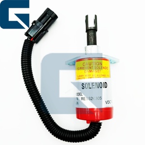Vanne solénoïde d'arrêt RE520305 pour chargeuse sur pneus 244J - Product Image 1