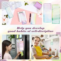 Bloc-notes magnétique réutilisable pratique avec aimant de haute qualité et série complète pour les notes et les rappels quotidiens