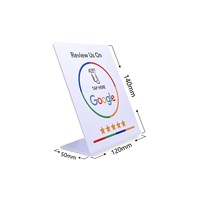 NTAG213 Çipli NFC Ayaklı Etiket Google Derecelendirme/İnceleme Dokun ve Aktifleştir PVC Esnek Sipariş Verme Kartı