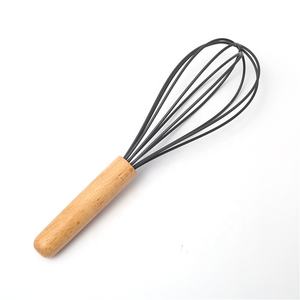 Kit d'ustensiles de cuisine en Silicone, nouveauté, usine, accessoires avec poignée en bois - Product Image 3