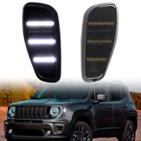 Nouveau chaud pour Jeep Renegade BU Latitude Trailhawk LED feux de signalisation non séquentiels avant côté marqueur indicateur clignotant réflecteur Li