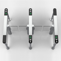 Barrera Electrónica Abatible, Torniquetes con Código QR/Reconocimiento Facial, Escáner de Código de Barras, Sistema de Control de Acceso a Puertas, Motor sin Escobillas