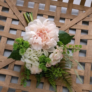 Bouquet de mariage CallaFloral, fleurs artificielles, pivoine, noué à la main, décoration d'intérieur, décoration murale CF02042 - Product Image 3