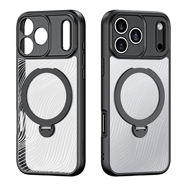 2025 Clear Magnetic Phone Case for iPhone 17 Pro Max Shockproof and Minimalist Magnetic Wireless Charging Air Cushion Protection
