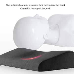 Oreiller cervical en mousse à mémoire de forme au charbon de bambou, forme cale, pour le sommeil, à prix abordable - Product Image 4