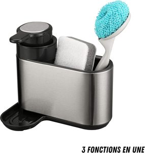 Stainless Steel Tidy <b>Kitchen</b> Sink Organizer Non-folding <b>Rack</b> with Flexible Design and Sink Caddy - Product Image 4