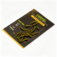 Manchons aligneurs de ligne en silicone en forme de ver de 16 mm Hirisi pour la pêche à la carpe européenne, protecteurs de ligne anti-emmêlement AG196