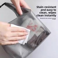 Sac de rangement en maille imperméable grande capacité pour voyage, activités de plein air, natation, fitness, et comme pochette de douche pour femmes
