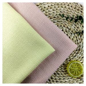 Wholesale Winter <strong>Pink</strong> Yellow COLOR 100% Polyester Woven <strong>Tweed</strong> <strong>Fabric</strong> for Female Coat and Dress - Product Image 1