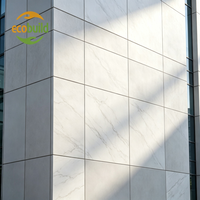 Panneau composite en aluminium (ACP) Alucobond 4 mm à texture marbre personnalisé en gros pour revêtement mural extérieur de bâtiment