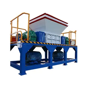 China Manufacturer Small Used Tire Twin Shaft Shredder For Sale