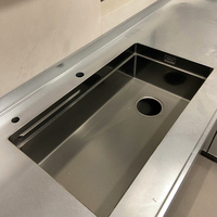 Armoire de cuisine en acier inoxydable personnalisable en gros ignifuge et étanche avec couleur métallique d'origine résistante aux rayures