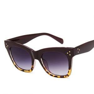 Lunettes de soleil carrées noires léopard vintage tendance 2022, lunettes de soleil surdimensionnées pour femmes - Product Image 5
