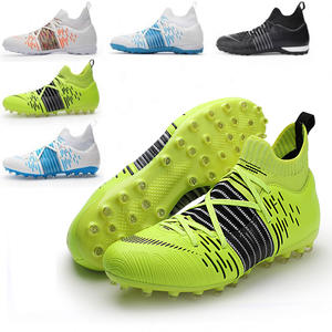 Gran oferta <span class=keywords><strong>de</strong></span> zapatos <span class=keywords><strong>de</strong></span> fútbol y fútbol para hombre, <span class=keywords><strong>botas</strong></span> deportivas con punta <span class=keywords><strong>de</strong></span> colores mezclados con plantilla <span class=keywords><strong>de</strong></span> TPU, estilo <span class=keywords><strong>de</strong></span> moda para niños, uso en interiores y exteriores - Product Image 1