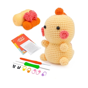 Kit de crochet artisanal avec fil pour tricoter et réaliser des amigurumi, des jouets à coudre et à tisser, à partir de 4 ans, marque SHJ, pour Noël et Pâques - Product Image 2