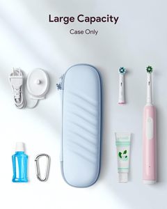 เคสแปรงสีฟันสำหรับ <span class=keywords><strong>Oral</strong></span>-<span class=keywords><strong>B</strong></span> Pro/io/<span class=keywords><strong>Philips</strong></span> Sonicare กระเป๋าเก็บแปรงสีฟันสำหรับเดินทางพร้อมกระเป๋าตาข่าย - Product Image 5