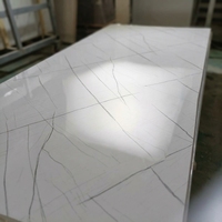 Panel de Pared para TV de Sala de Estar Moderna, Diseño de Piedra de Lujo, Tablero SPC UV, Lámina de PVC con Aspecto de Mármol
