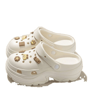 Sabots en EVA injectés pour femmes, sandales d'été de plage, anti-odeur, antidérapants, rembourrés, doux, confortables, légers, respirants, chaussures en PU - Product Image 3