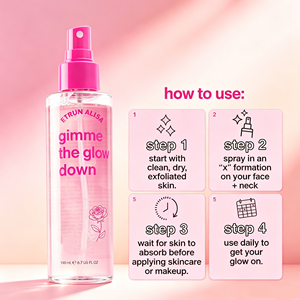 ETRUN - Spray Bronceador Facial Transparente de Marca Privada, Gimme Glow Down, el Mejor Spray Bronceador Facial, Bronceado Gradual, Agua con Bronceador sin Sol - Product Image 4