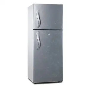 220L double door refrigerator top freezer bottom fridge standing freezer