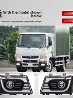 Ensemble de phares Mitsubishi FUSO 2005-2011, lentille laser modifiée, LED super lumineuse 12V-24V