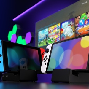 AiryDocky Black DIY Replacement Shell Kit for Nintendo <b>Switch</b> & OLED Dock - Custom Housing <b>Case</b> - Product Image 6