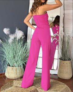 <span class=keywords><strong>Mono</strong></span> de poliéster asimétrico con botones y corte acampanado, sin mangas, estilo tubo, sexy, ideal para el verano 2026 - ¡El más vendido! - Product Image 6