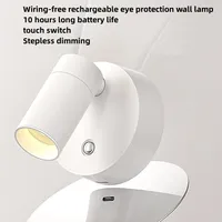 Projecteurs Muraux Rotatifs Sans Fil Rechargeable Magnétique Sans Fil Télécommande Veilleuse Led Applique Murale pour Chevet