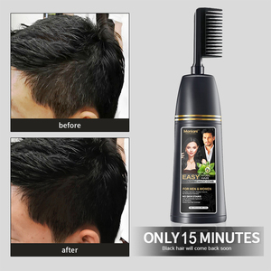 Peigne de teinture permanent pour cheveux noirs OEM bouteille d'applicateur de teinture pour cheveux bio crème de teinture pour cheveux de marque privée - Product Image 2