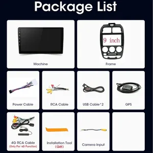 Hyundai <span class=keywords><strong>Accent</strong></span> II 2 LC2 1999 - 12 <span class=keywords><strong>Android</strong></span> Auto Carplay Dokunmatik Ekran Araç DVD'si 360 Kamera GPS Navigasyon FM Stereo Radyo Çalar - Product Image 3