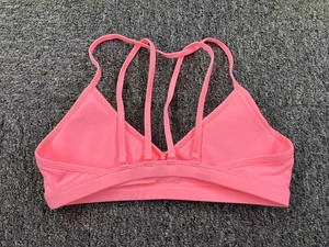 OEM ODM <b>Womens</b> Fitness Yoga Wear Bra Thin Strap Others High Support Breathable Removable Pads Workout Active Sports Solid - Product Image 4