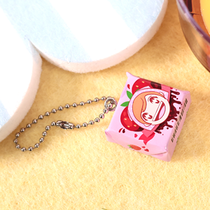Llavero de acrílico personalizado con diseño de chocolate de dibujos animados, tu logo artístico, ligero, miniatura, regalo de comida, para amantes de la gastronomía y negocios. - Product Image 4