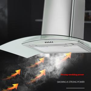 Fourniture directe d'usine 600mm en acier inoxydable hotte à gamme unique île d'aspiration supérieure pour les ménages américains hôtels Source d'alimentation électrique - Product Image 4