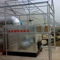Chauffage à air chaud pour serre agricole, double combustible (charbon et granulés), équipement de chauffage pour culture de cultures, poêle à air chaud à granulés de charbon
