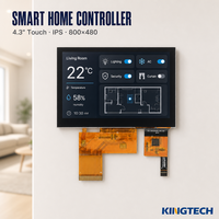 Modul Layar LCD Kingtech 4.3 Inci 800x480 IPS TFT untuk Kontrol Rumah Pintar Modul LCD Kustom
