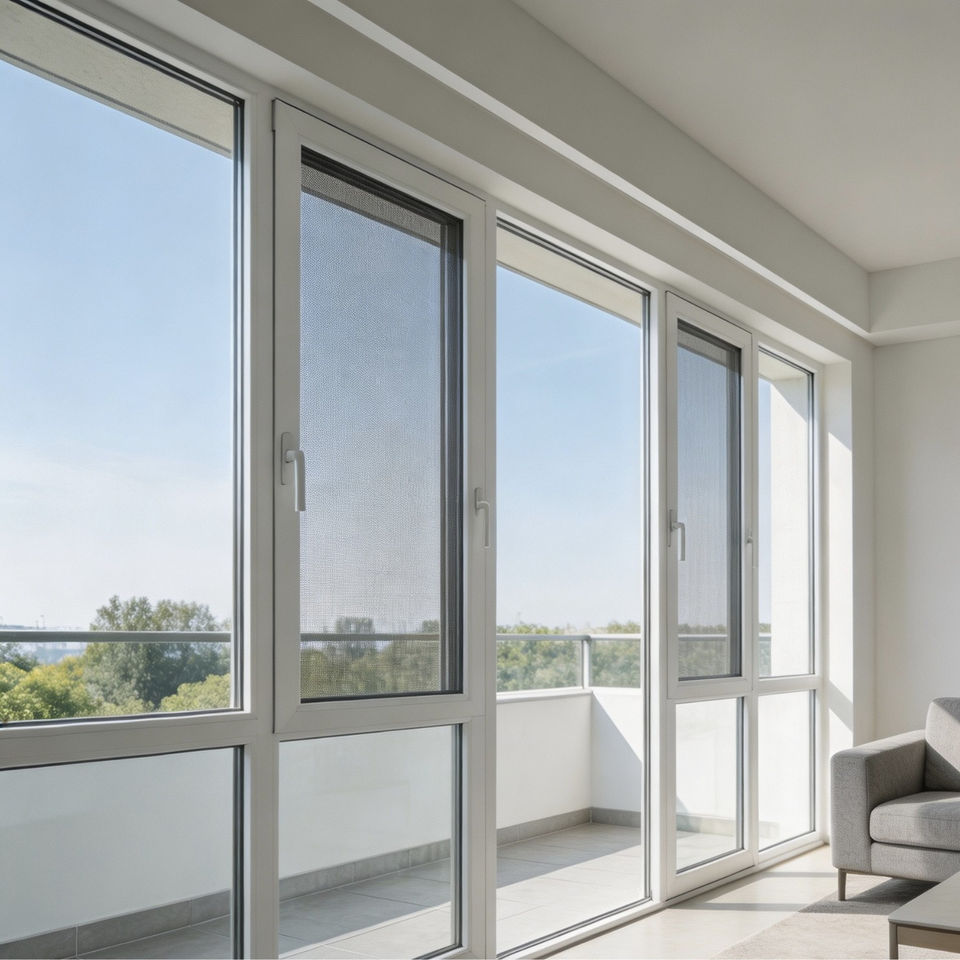 Stylish UPVC Casement Window Inward Opening Outward Opening Optional ...