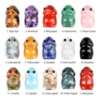 Vente en gros de statues de fée grenouille mignonne ornements artisanaux pour amoureux des grenouilles 40*25mm statue de grenouille amusante décoration de jardin en pierre pour la maison et le bureau
